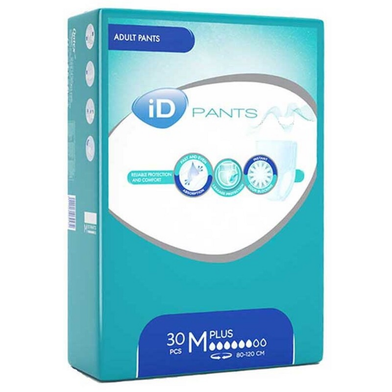 Підгузки-трусики для дорослих ID Pants M (80-120 см), 30 шт